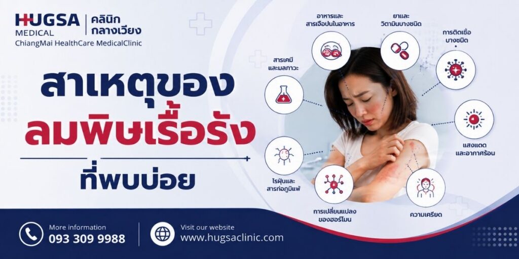 สาเหตุของลมพิษเรื้อรังที่พบบ่อย