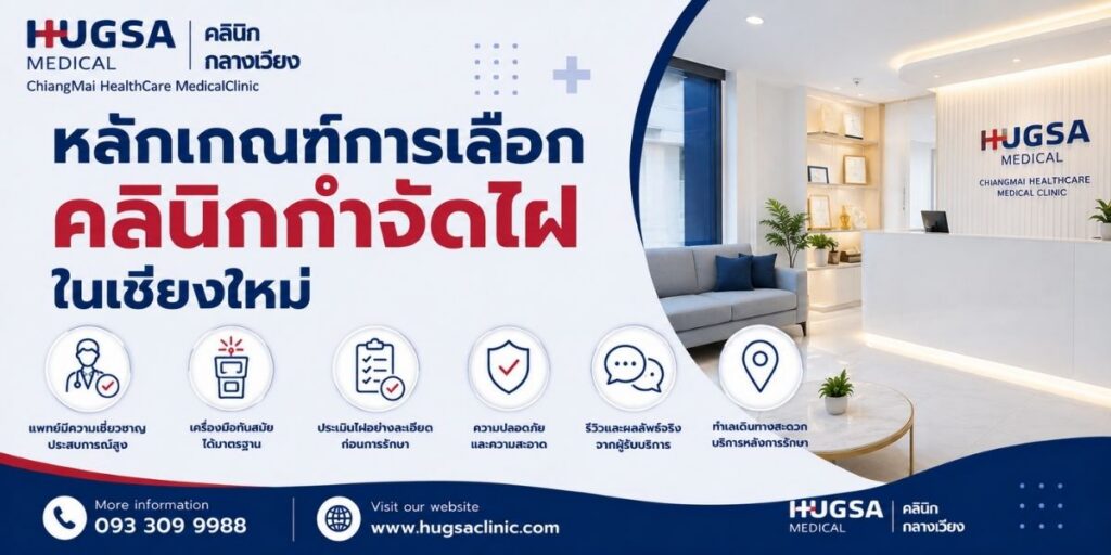 หลักเกณฑ์การเลือกคลินิกกำจัดไฝในเชียงใหม่