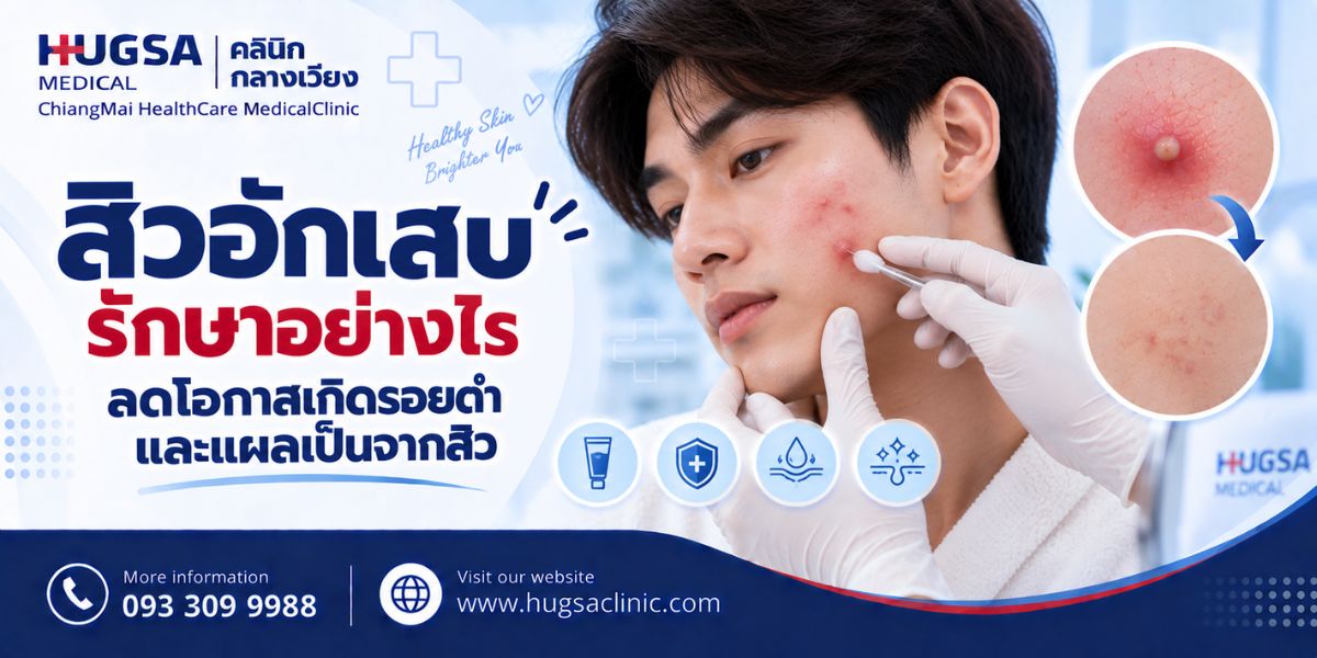 สิวอักเสบ รักษาอย่างไร ลดโอกาสเกิดรอยดำและแผลเป็นจากสิว